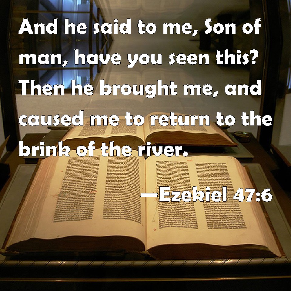 Son of man, have you seen?